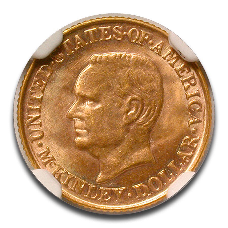 1917 Gold $1.00 McKinley MS-66 NGC