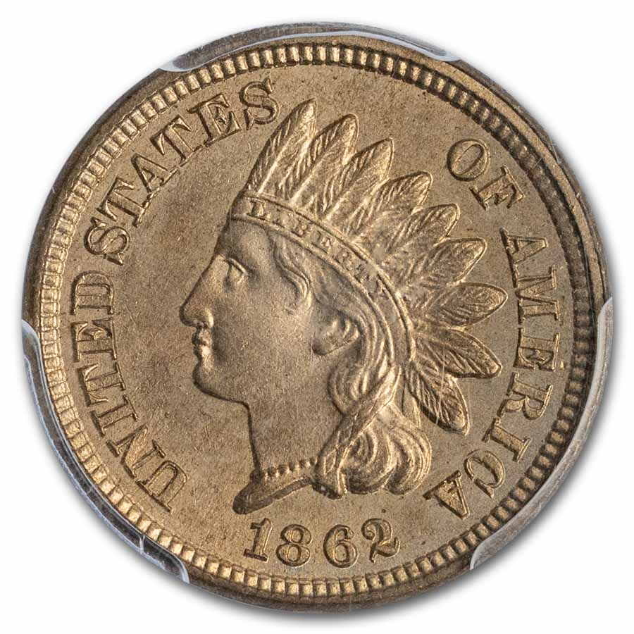 1862 Indian Head Cent MS-65 PCGS
