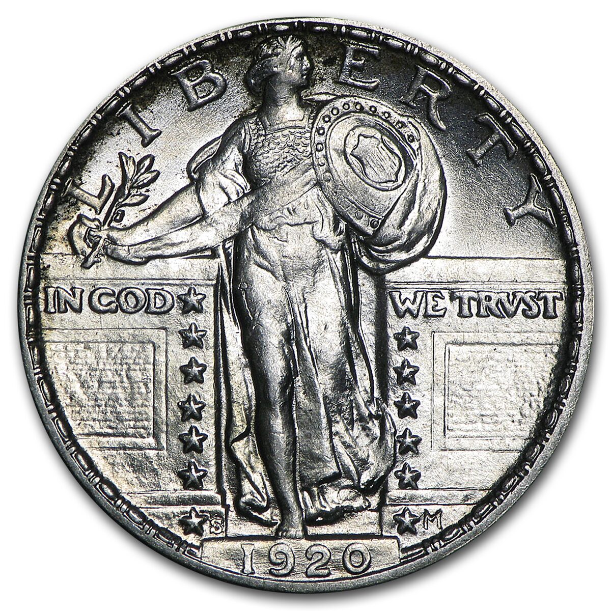 1920-S Standing Liberty Quarter BU