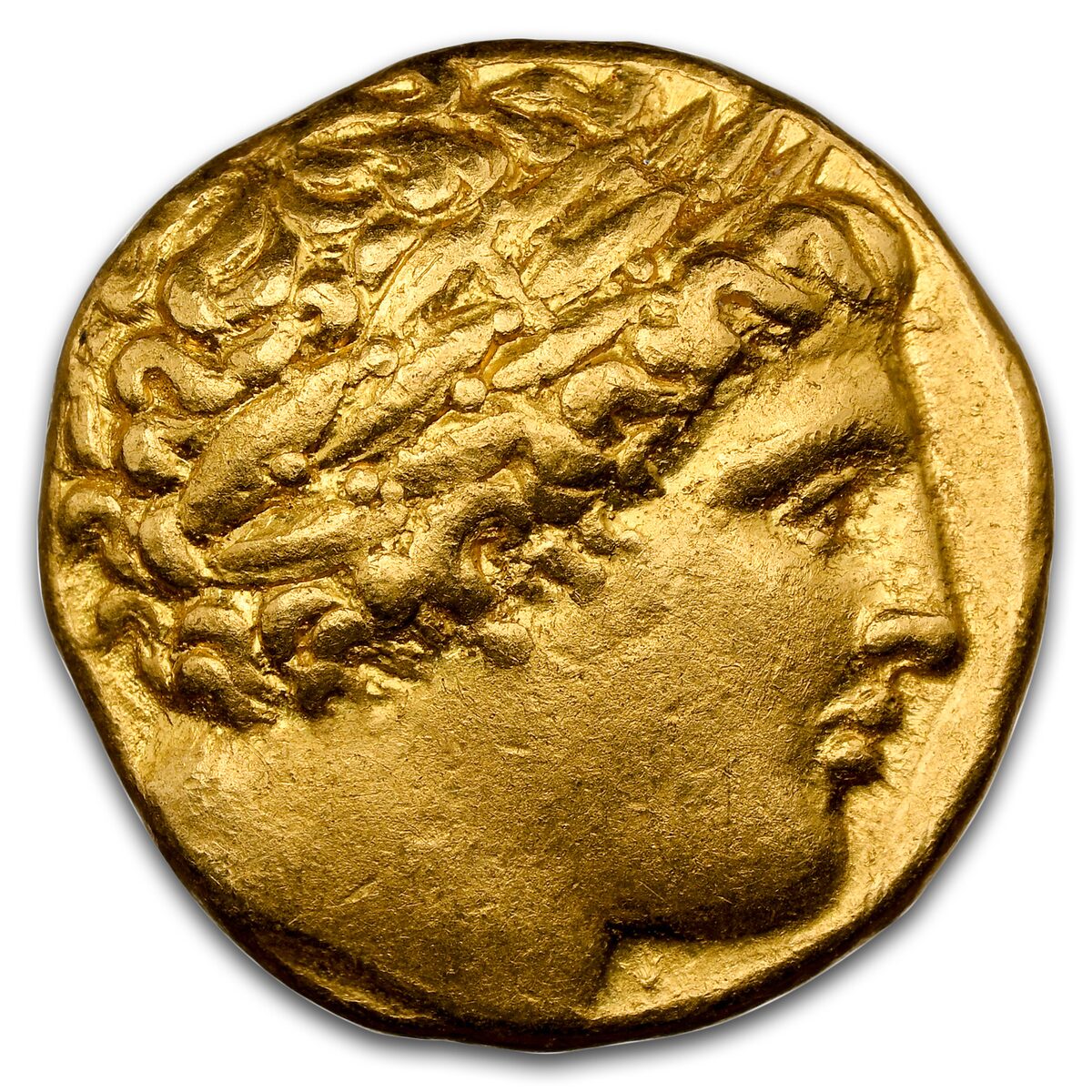Macedonia Gold Stater of Philip II (359-336 BC) AU NGC (5/4)
