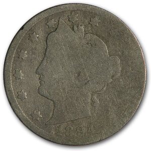 1894 Liberty Head V Nickel AG