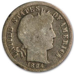 1894 Barber Dime AG