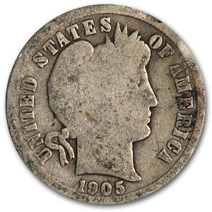 1905-O Barber Dime AG